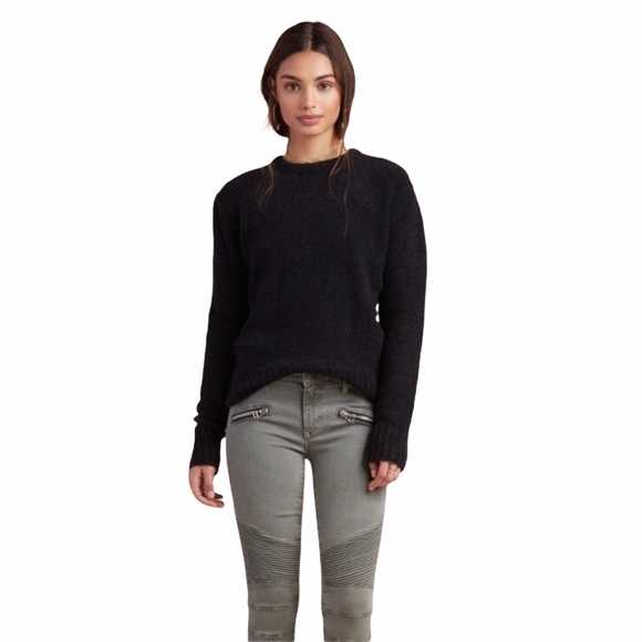 new Lovers + Friends ❤︎ Lovely Lines Knit Back Lace Up Sweater ❤︎ Night Black ❤︎ - Picture 12 of 16